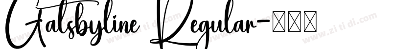 Gatsbyline Regular字体转换